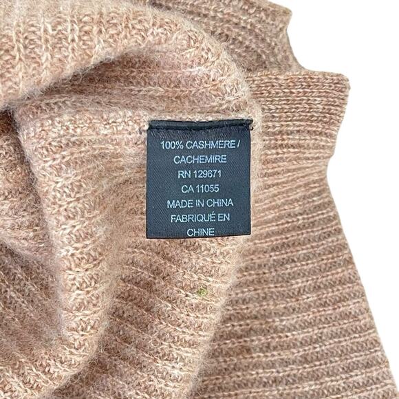 Skull Cashmere Ribbed V-Neck Sleeveless Knit Sweater Size L - Picture 4 of 8